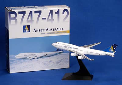 BOEING B747-412 Die Cast MODEL ("Gold A" Logo) BOEING B747-412 Die Cast MODEL ("Gold A" Logo)